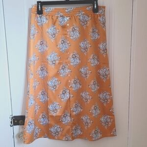 Silky Goldenrod Loft Outlet Skirt Size L